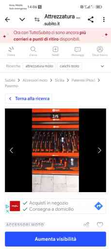 Vendo attrezzatura moto