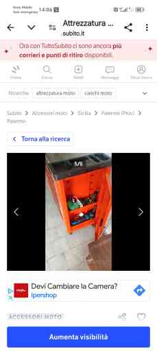 Vendo attrezzatura moto