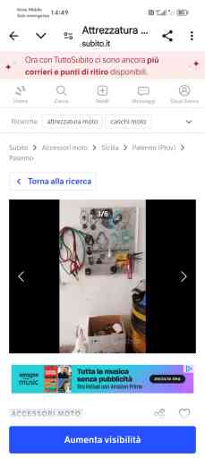 Vendo attrezzatura moto