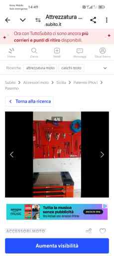 Vendo attrezzatura moto